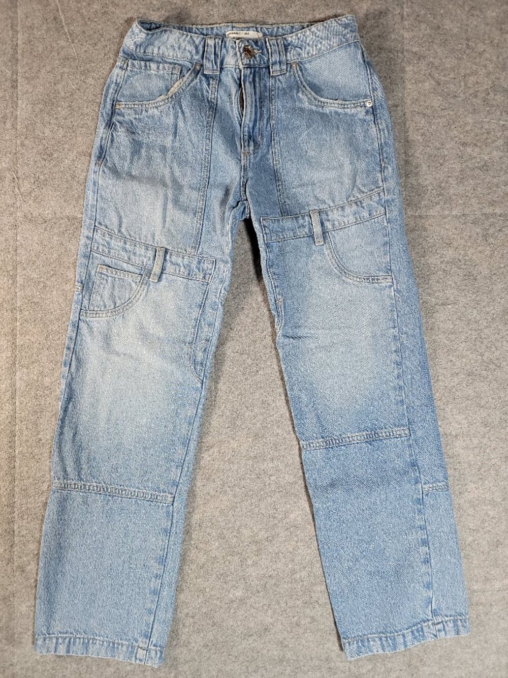 Garage Denim Womens Jeans Size 3 26 Slouchy Light Wash Utility Carpenter Baggy